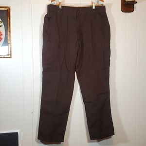 5.11 Tactical Rugged Work Wear Cargo Pants Brown Reinforced Womens XL